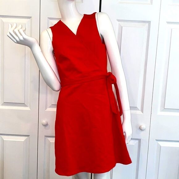 🔥 JCREW DRESS red Sz Small New - Picture 1 of 9